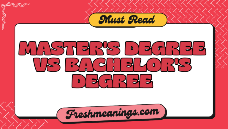 Master's Degree vs Bachelor's Degree