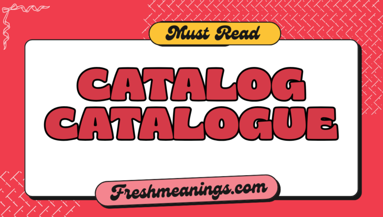 catalog catalogue